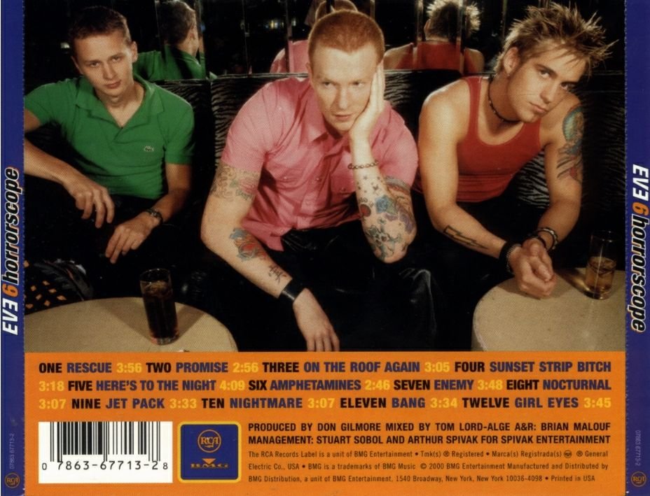 Eve 6  Horrorscope  back